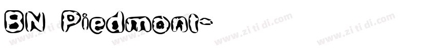 BN Piedmont字体转换